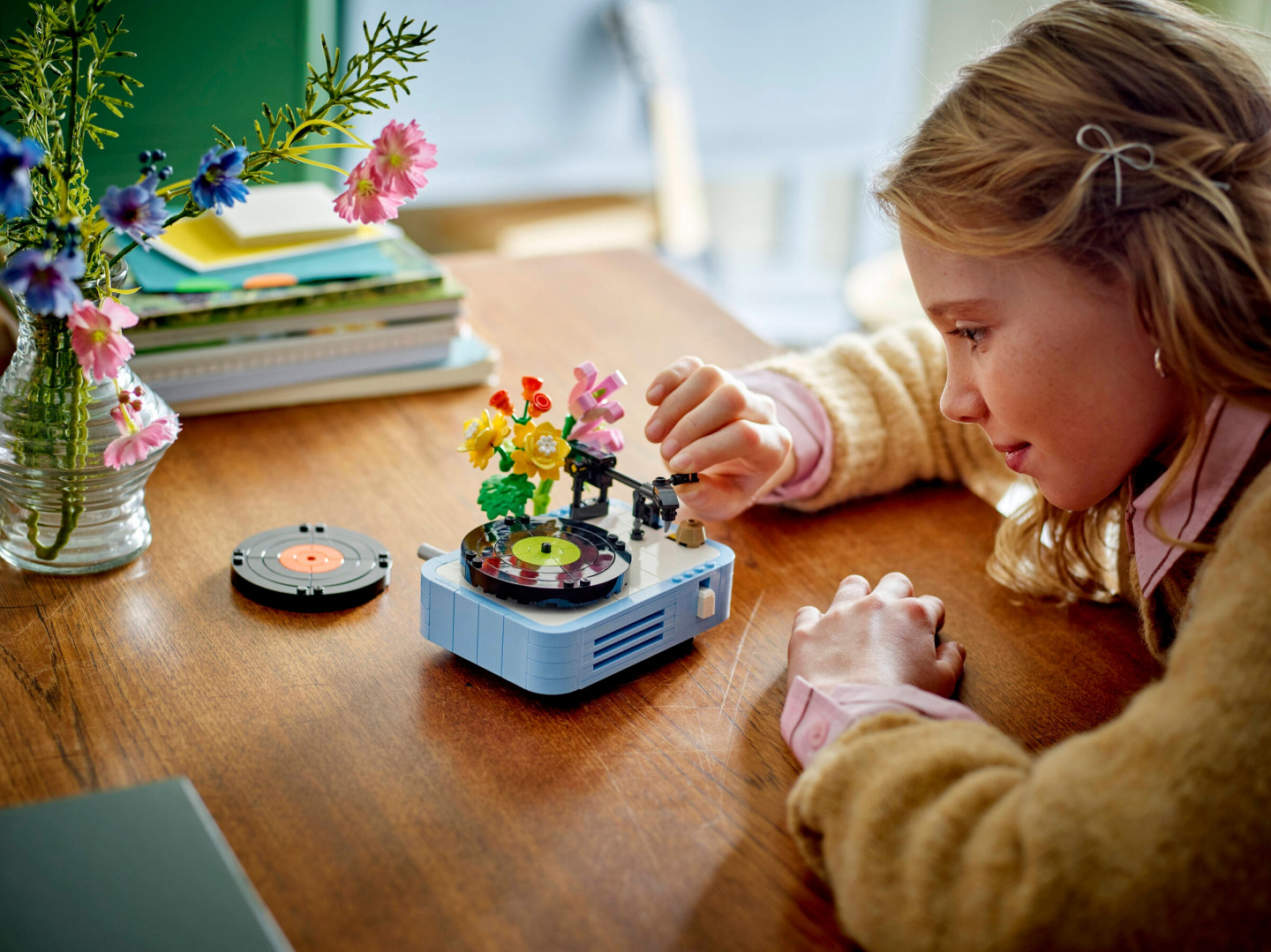 Platenspeler met bloemen — Afbeelding 6