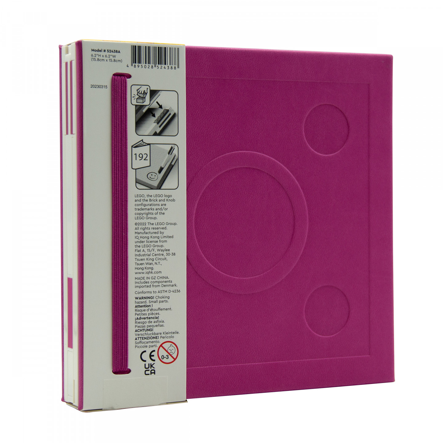 Notitieboekje met gelpen – paars — Afbeelding 3