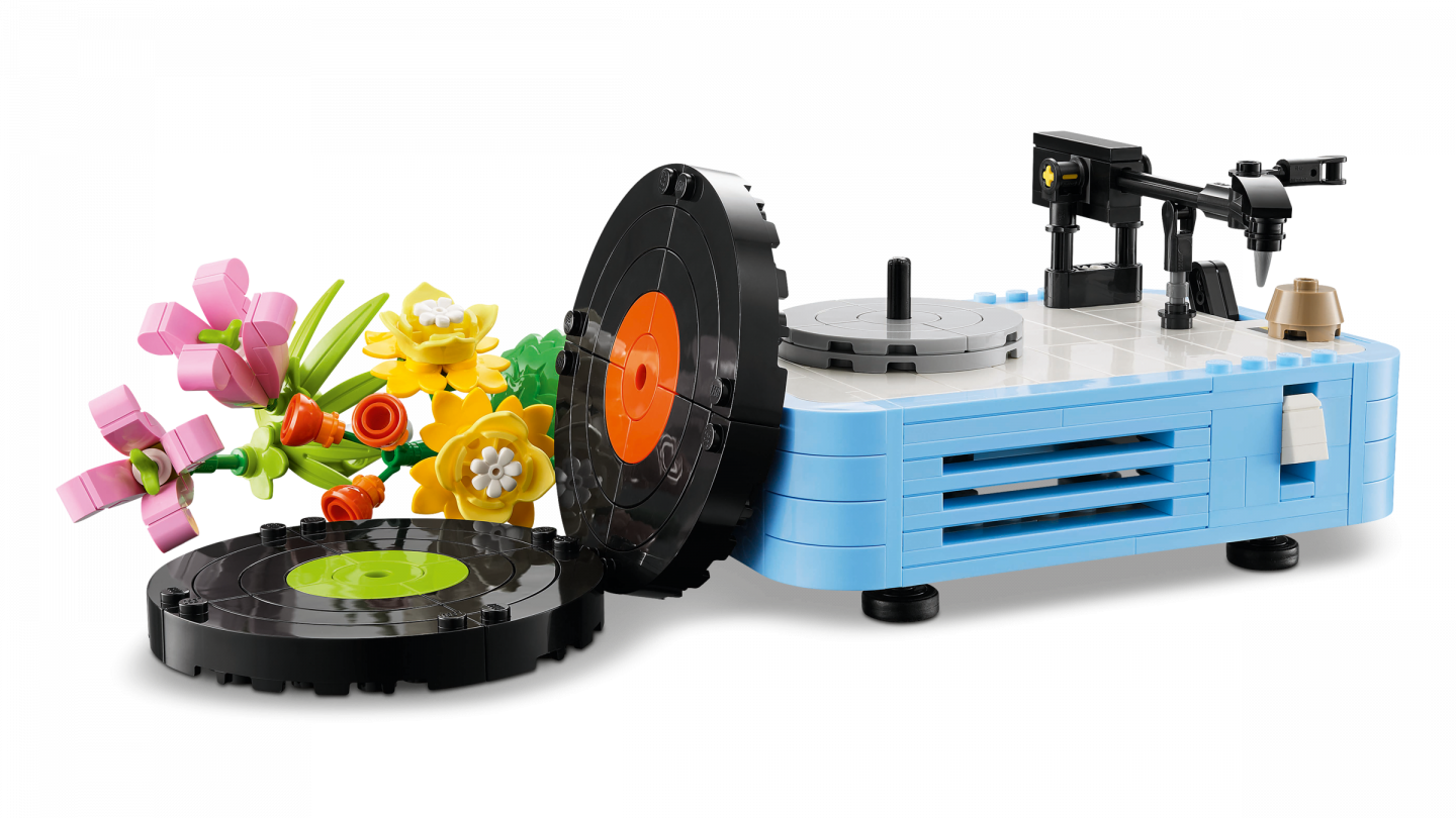 Platenspeler met bloemen — Afbeelding 3