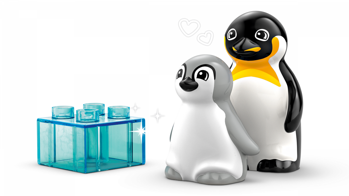Families van wilde dieren: pinguïns en leeuwen — Afbeelding 5