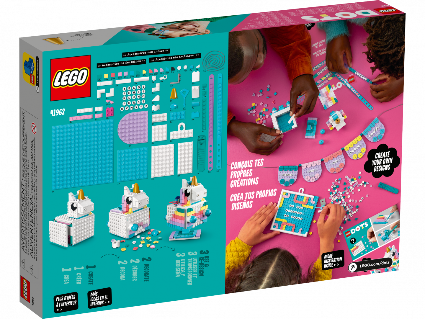 Eenhoorn creatieve gezinsset — Afbeelding 6