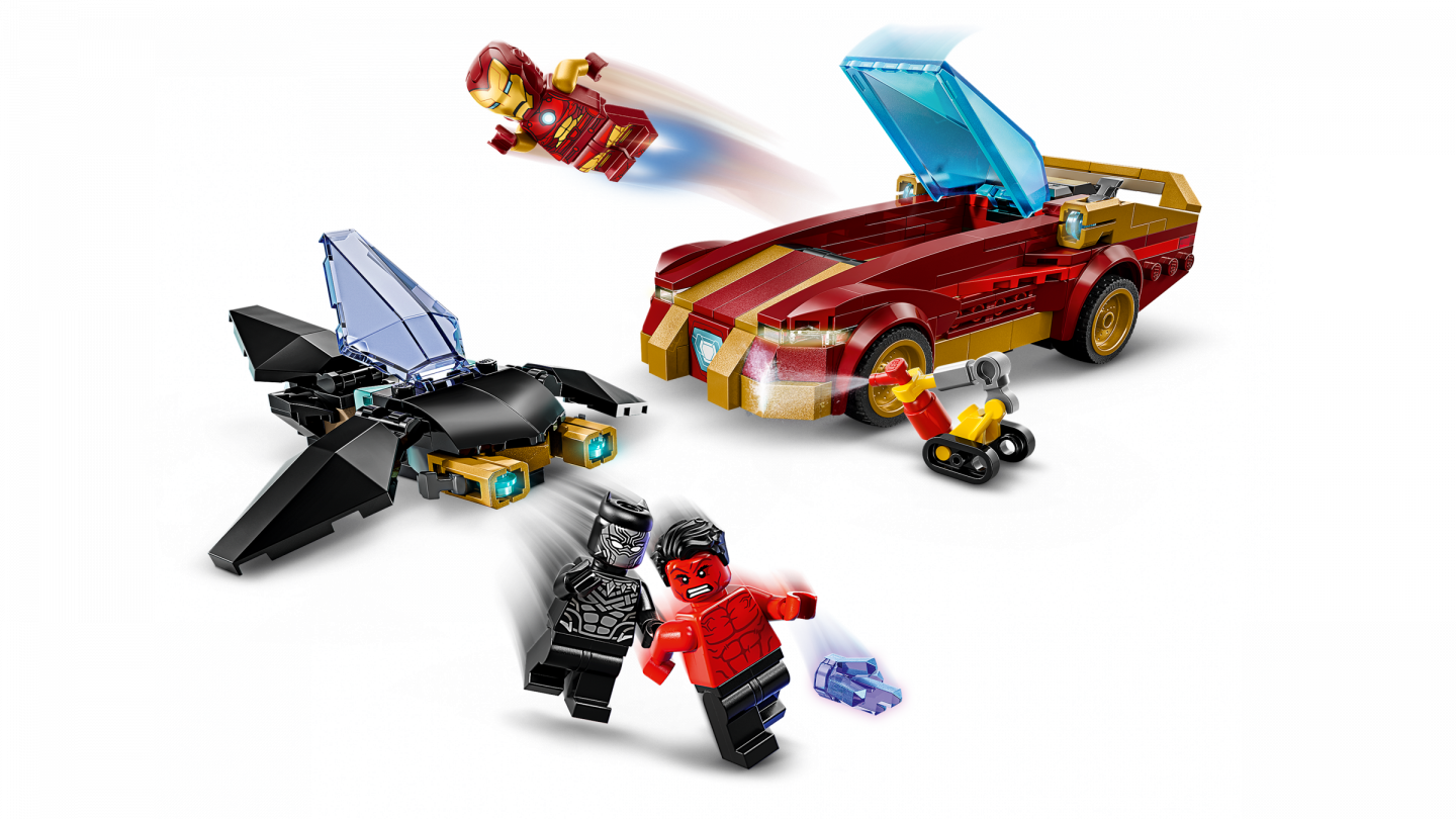 Iron Mans auto en Black Panther vs. Rode Hulk — Afbeelding 4