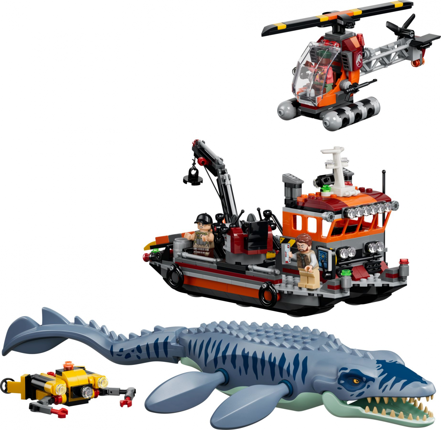 Mosasaurus bootaanval