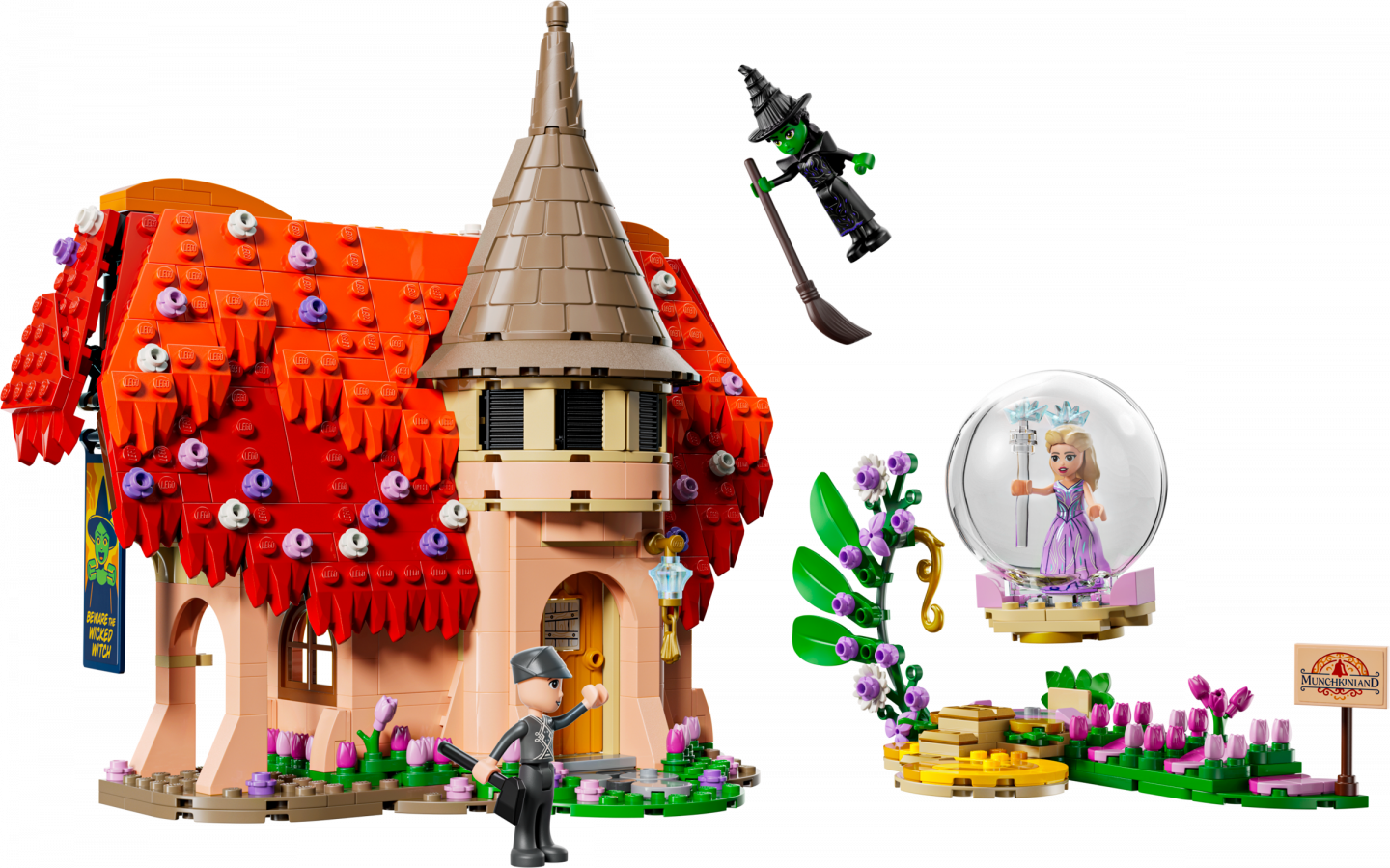 Glinda en Elphaba bezoeken Munchkinland