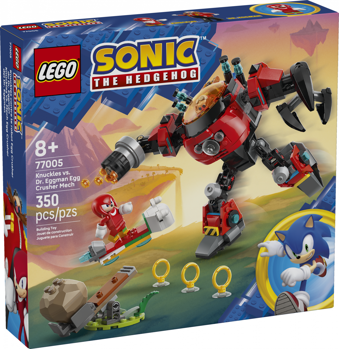 Knuckles vs. Dr. Eggman Egg Crusher mecha — Afbeelding 2