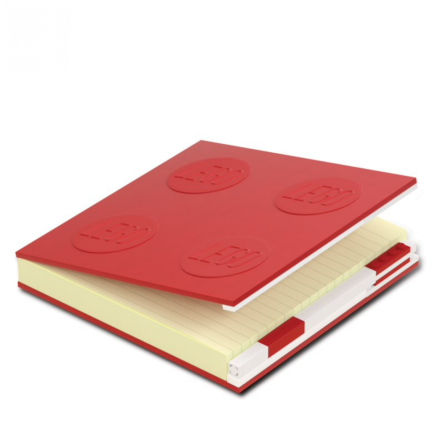 Afsluitbaar notitieboekje met gelpen – rood — Afbeelding 3