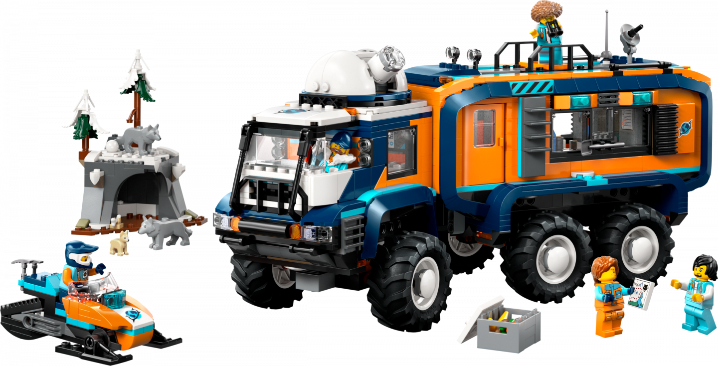 Laboratoriumtruck op de Noordpool