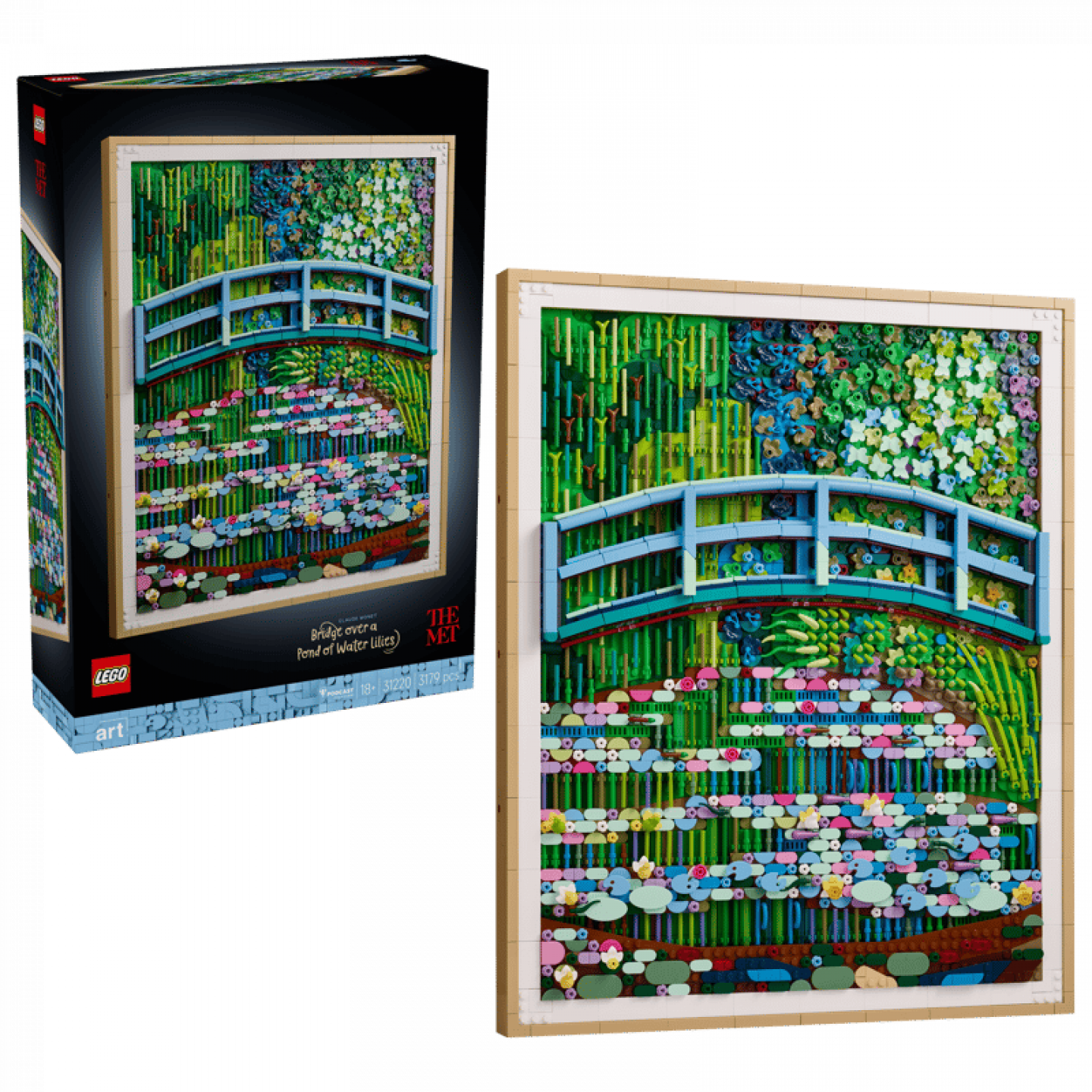 LEGO Art 31220 Claude Monet – Bridge over a Pond of Water Lilies officieel onthuld