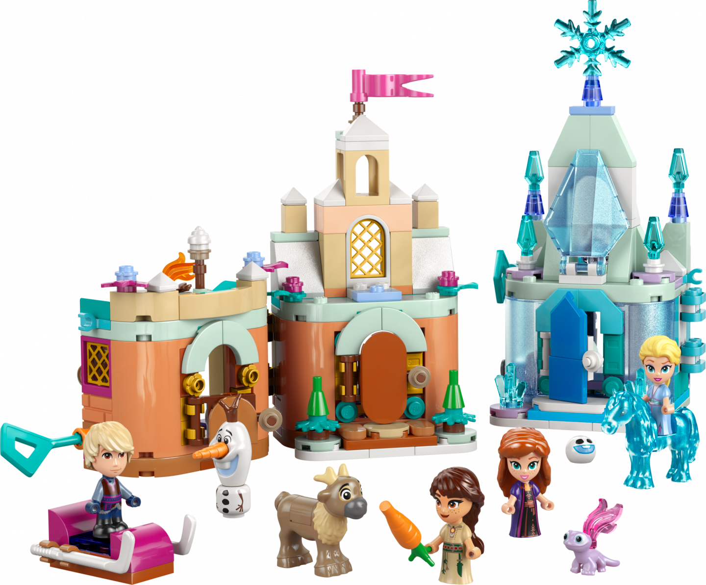 Mini kasteel van Arendelle en Elsa's ijspaleis