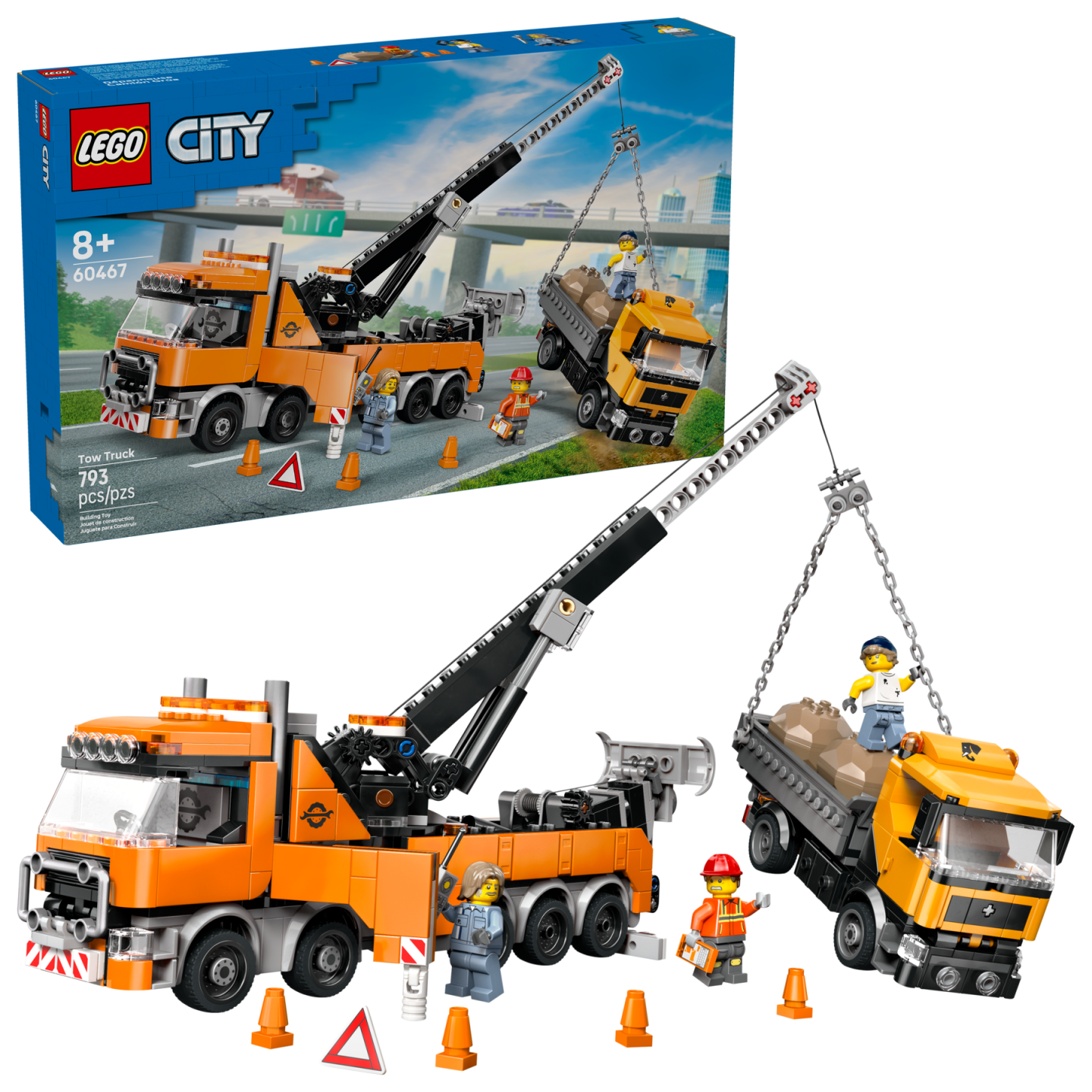 Zware sleepwagen met kraan — Afbeelding 2
