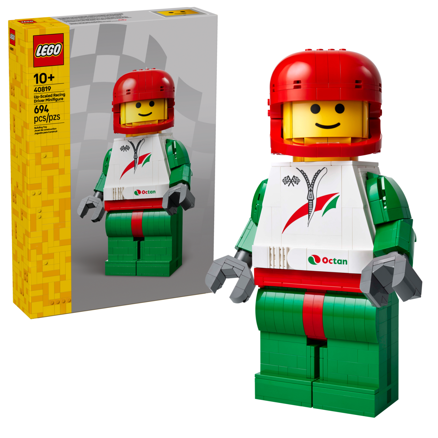 Grote minifiguur van een coureur — Afbeelding 2