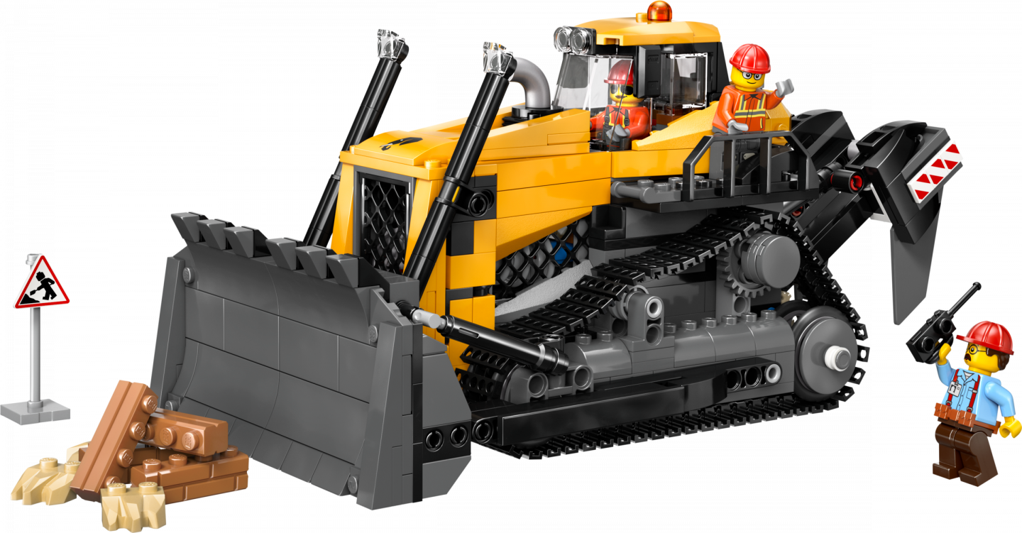 Gele bulldozer