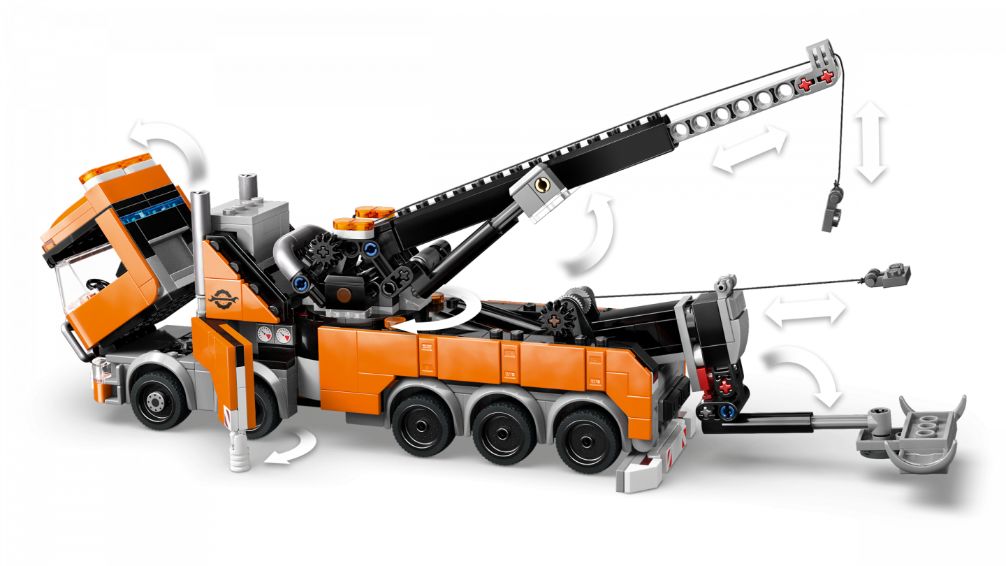 Zware sleepwagen met kraan — Afbeelding 5