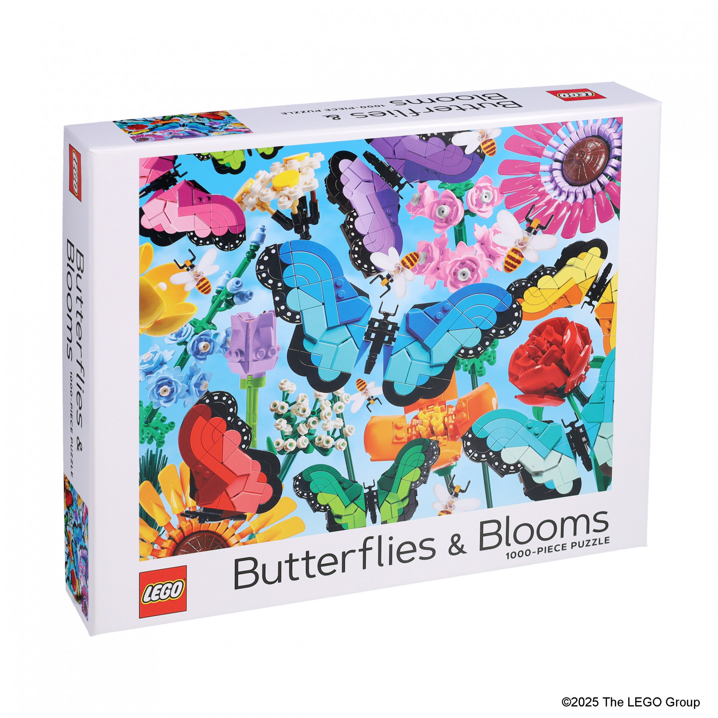 Vlinders en bloemen puzzel 1000 stukjes — Afbeelding 2