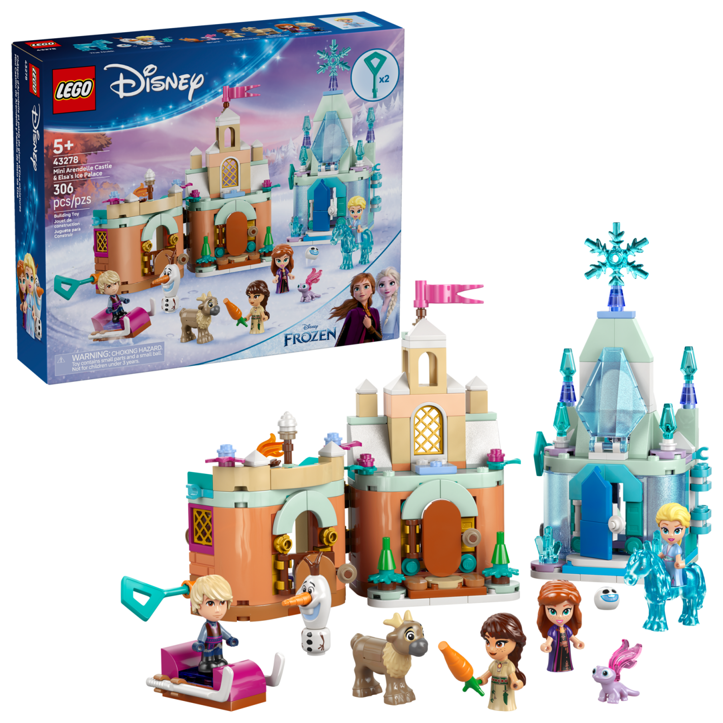 Mini kasteel van Arendelle en Elsa's ijspaleis — Afbeelding 2