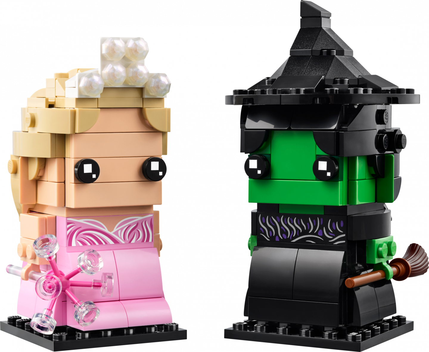 Elphaba en Glinda figuren