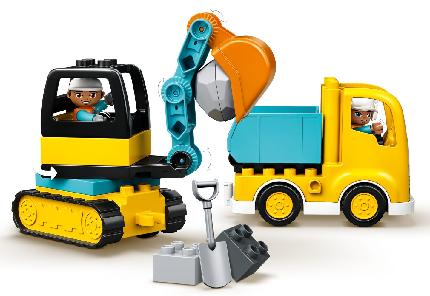 Truck & Graafmachine met rupsbanden — Afbeelding 1