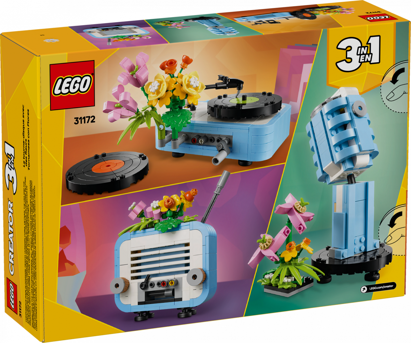 Platenspeler met bloemen — Afbeelding 10