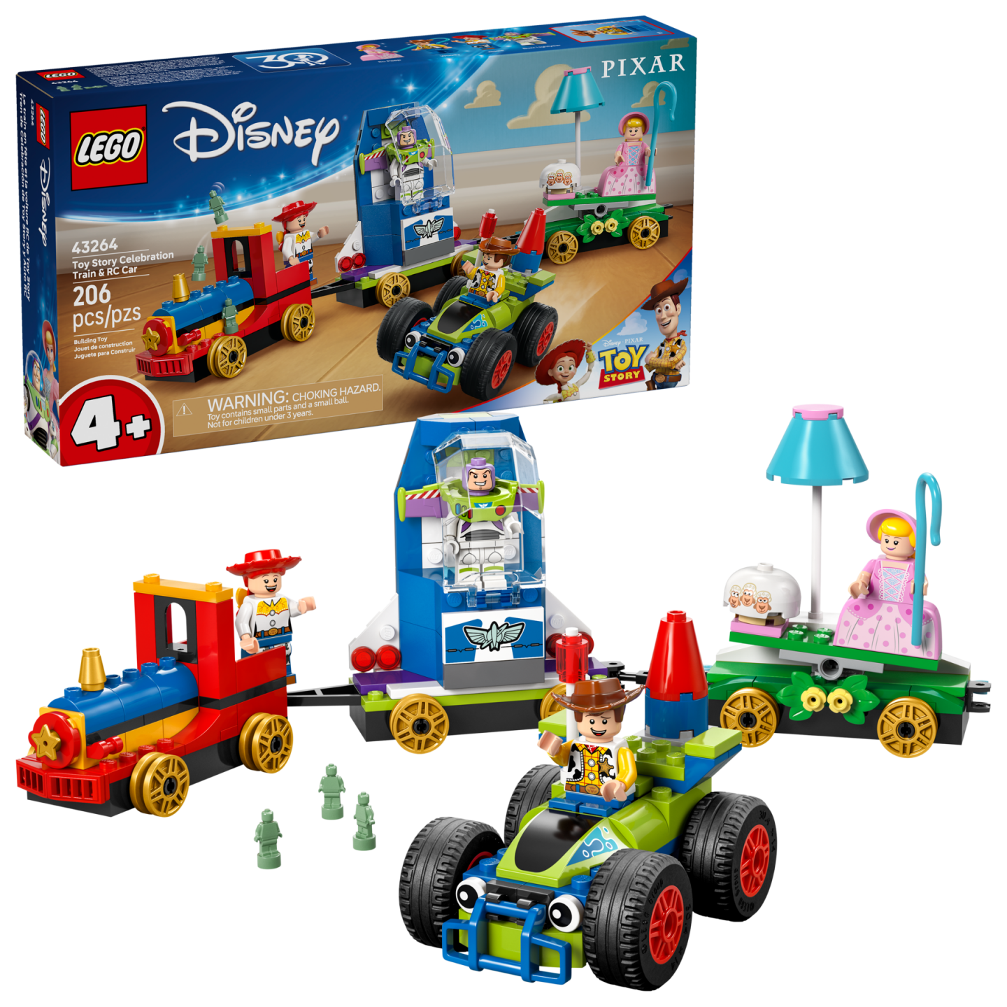 Toy Story feesttrein en RC auto — Afbeelding 2