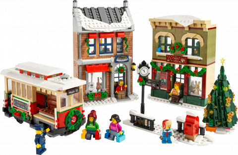 Kerst dorpsstraat