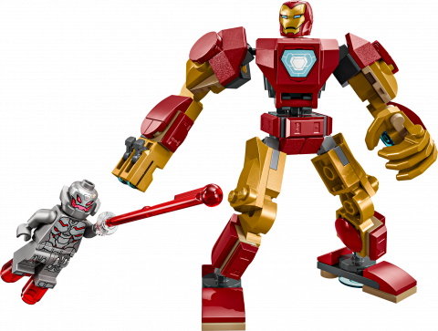 Iron Man mecha vs. Ultron