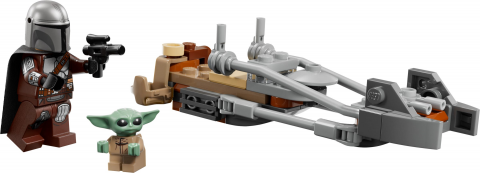 De Mandalorian en Grogu's speederbike