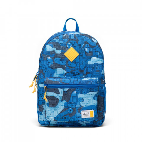 LEGO Herschel Heritage jongerenrugzak - abstracte stenen - blauw