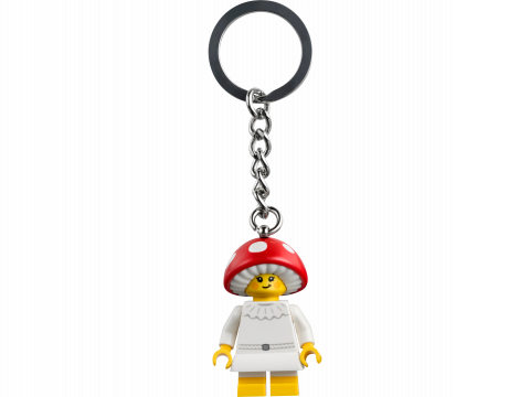 Meisje in paddenstoelenpak sleutelhanger