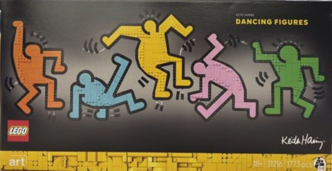 LEGO Art 31216 Keith Haring dancing figures: een kleurrijke ode aan popart