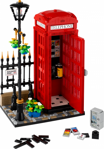 Rode Londense telefooncel