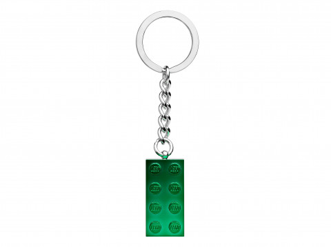 2x4 groene metallic sleutelhanger