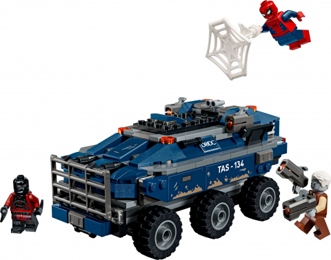 Spider-Man achtervolging van gevangenistransport
