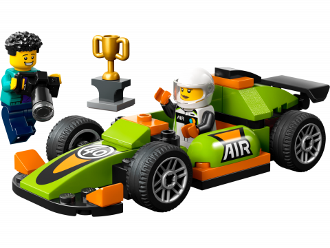 Groene racewagen