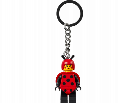 Meisje in lieveheersbeestjespak sleutelhanger