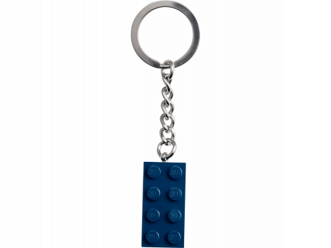 Oceaanblauwe 2x4 sleutelhanger