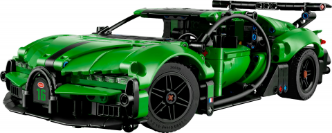 Groene Bugatti Chiron Pur Sport hypercar