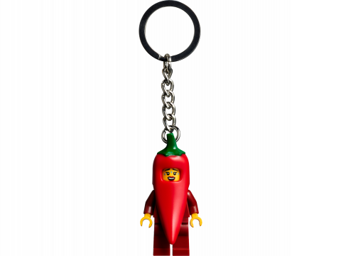 Meisje in chilipeperpak sleutelhanger