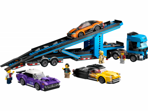 Transportvoertuig met sportauto's