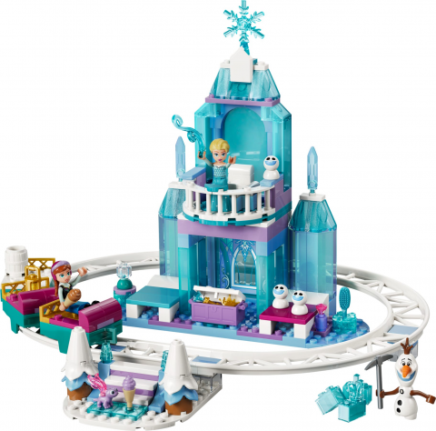 Elsa's ijskasteel en sneeuwrit
