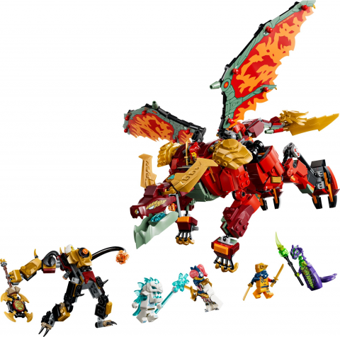 Wyldfyre's transformerende drakenmecha