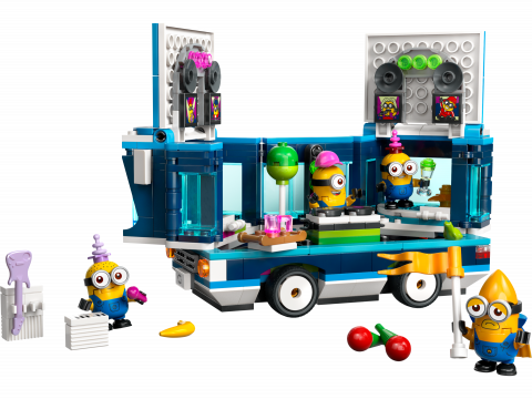 Muzikale feestbus van de Minions
