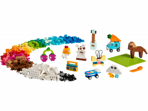 Kleurrijke creatieve opbergdoos